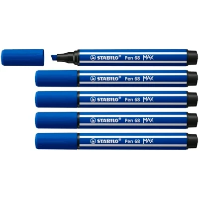 Afbeelding van Viltstift STABILO Pen 68/32 Max donkerblauw