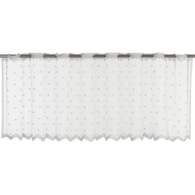 Afbeelding van Elbersdrucke Celeste 00 198763 inkijkbescherming voor keuken, 45 x 160 cm, wit transparant