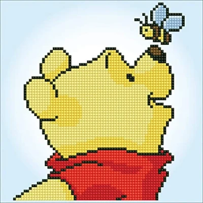 Afbeelding van DIAMOND PAINTING VERVACO PARTIAL DISNEY POOH MET BIJ