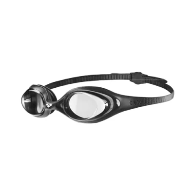 Afbeelding van arena Spider Zwembril voor volwassenen, anti condens, uniseks, met uv bescherming, zelfinstellende neusbrug, hypoallergene siliconen afdichtingen, zwart (Clear Black Black)
