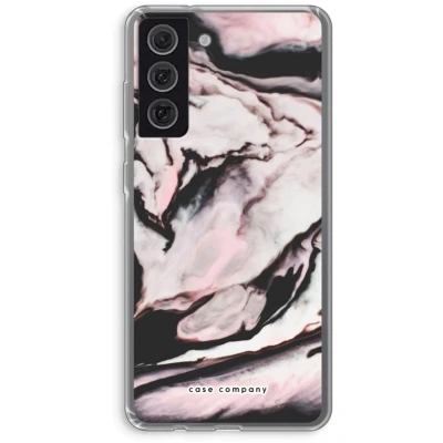 Afbeelding van Case Company® hoesje geschikt voor Samsung Galaxy S21 FE Roze stroom Soft Cover Telefoonhoesje Bescherming aan alle Kanten en Schermrand