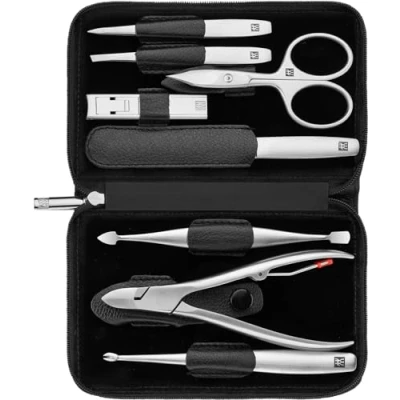 Afbeelding van Henckels Twinox Nappa Z Comp. 8 delige manicureset kammen nagelreiniger 2 pincetten vijl I Di
