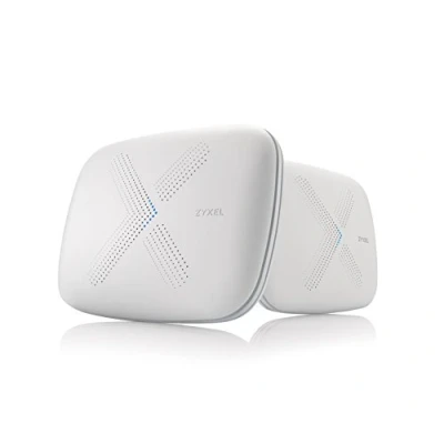 Afbeelding van Zyxel Multy X tri band AC3000 WiFi mesh systeem voor het hele huis. Werkt met Amazon Alexa. Router of satelliet uitbreiding Verpakking van 2 [WSQ50]