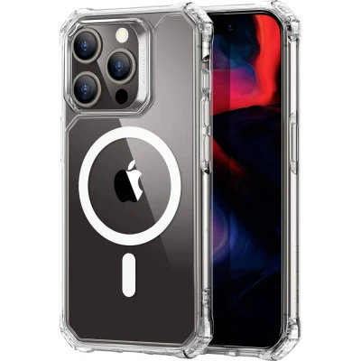 Afbeelding van ESR Air Armor HaloLock Case Backcover Apple iPhone 15 Pro Max Transparant MagSafe compatible