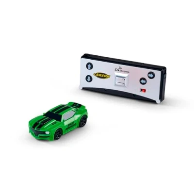 Afbeelding van Carson 500404277 1:60 Nano Racer Striker 2,4 GHz groen op afstand bestuurbare auto, RC voertuig, rijtijd 20 minuten, auto voor kinderen