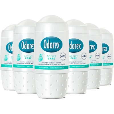 Afbeelding van 6x Odorex Deodorant Roller Active Care 50 ml