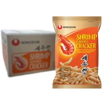 Afbeelding van Nong Shim Kroepoek wokkels 20 x 75 g Asian Food Lovers