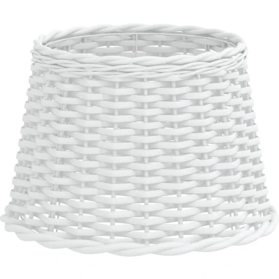 Afbeelding van Lampenkap Ø40x26 cm wicker wit