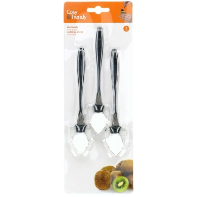 Afbeelding van Cosy &amp; Trendy Kiwi Lepels RVS 3 Stuks
