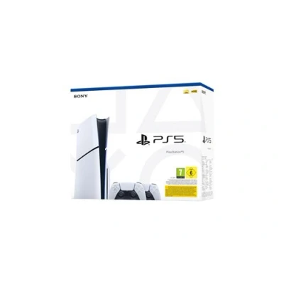 Image de PlayStation 5 Slim Disc Edition + Manette Supplémentaire Blanc