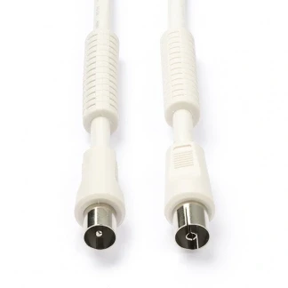 Afbeelding van Coax kabel Nedis 1.5 meter (Digitaal, 120 dB, Wit)