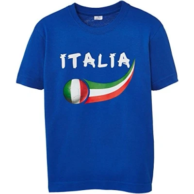 Image de Supportershop Italie T Shirt supporter Adulte Bleu Royale FR : XXL (Taille Fabricant XXL)