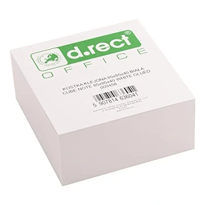 Afbeelding van D.RECT Notitieblok 85 x 40 mm ca. 350 vellen aan het hoofd gelijmd wit