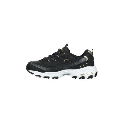Afbeelding van Skechers 149267 Bkgd damessneakers, Black Duraleather Gold Trim, 39 EU