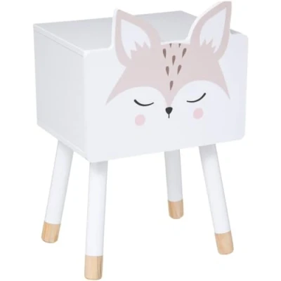 Afbeelding van Atmosphera for kids Nachtkastje voor kinderen FUCHS met dennenhouten poten 53 cm