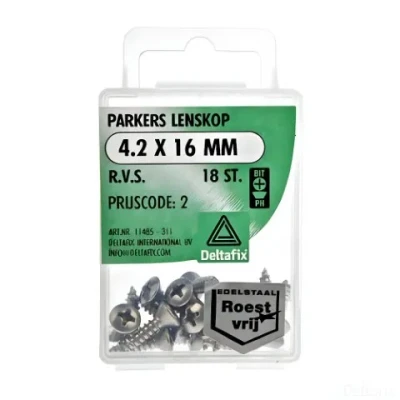 Afbeelding van Parkers 4,2x16mm rvs 18st Deltafix