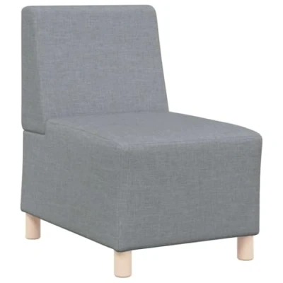 Afbeelding van vidaXL Fauteuil 55 cm stof lichtgrijs