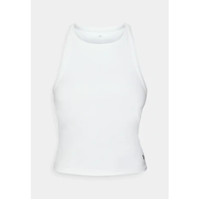 Afbeelding van Under Armour Motion HIGH NECK TANK Top, Dames, Maat: XS, White/black