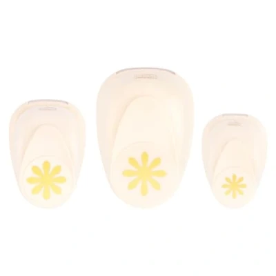 Afbeelding van Vaessen Creative Pons Bloemen Set 3 klein middel groot
