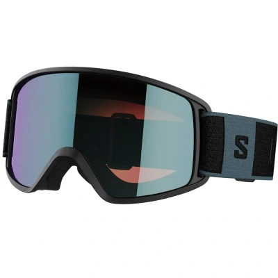 Afbeelding van Salomon Force Photo Skibril Black Blue Zwart Skibrillen