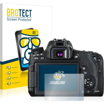 Afbeelding van BROTECT Screenprotector voor Canon EOS 760D Folie Beschermfolie Beschermglas transparant