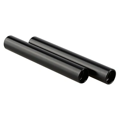 Afbeelding van CAMVATE Schacht 15 mm van aluminium, slangverlenging voor DLSR camera, ondersteuningssysteem (10 cm lang, zwart, 1 paar)