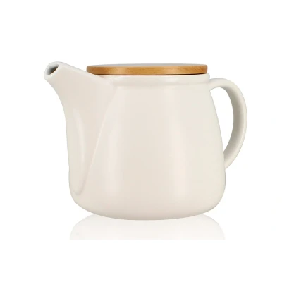 Afbeelding van Ogo Living Mona Theekan 1l Wit Hout