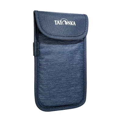 Afbeelding van Tatonka XL smartphonehoes (15 x 8 cm), gevoerde telefoonhoes met klittenbandsluiting, binnenafmetingen: 15 cm, marineblauw
