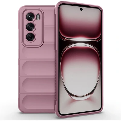 Afbeelding van imoshion Hoesje Geschikt voor Oppo Reno 12 Pro Siliconen EasyGrip Backcover Paars