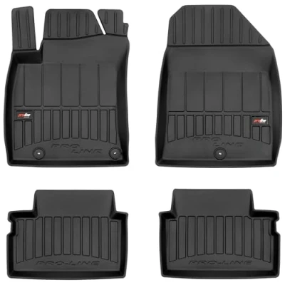 Afbeelding van M MOTOS Rubber vloermat voor Hyundai i30 III sinds 2017. Verbeter je reiscomfort met zwarte antislip 3D automat, alle weersomstandigheden, bescherming tegen vuil.