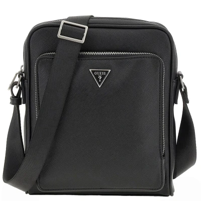 Afbeelding van Guess Milano Schoudertas, Heren, Maat: One Size, Black
