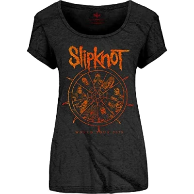 Afbeelding van Slipknot The Wheel Dames T shirt S Zwart