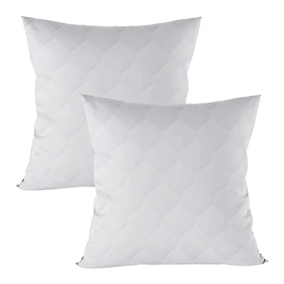 Afbeelding van Gewatteerd hoofdkussen van microvezel, 80 x cm, slaapkussen, wit, vulkussen, 2 delige set