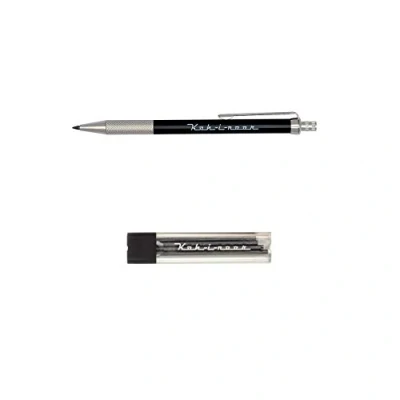Afbeelding van KOH I NOOR Automatic 5608 Set van 4 notitieboekvulpotloden met metaal/kunststof puntenslijper 1 pen en GRAPHITMINEN HB vulling 2 mm