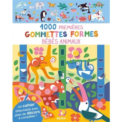 Image de Mes tout premiers autocollants 1000 premières gommettes formes bébés animaux