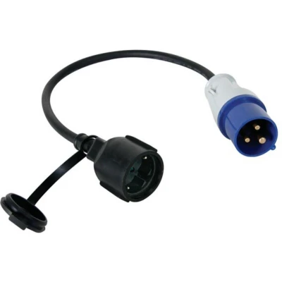 Afbeelding van Verloopkabel van schukostekker naar cee stekker randaarde h07rn f 3g2.5 0.4 m Velleman