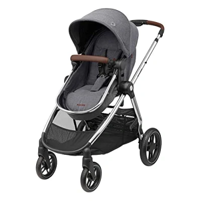 Afbeelding van Maxi Cosi Zelia3 Luxe 2 in 1 Kinderwagen Omkeerbare zitting Eenhandvouw Twillic Grey Vanaf de geboorte tot ca. 4 jaar