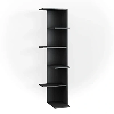 Afbeelding van Vicco Hoekplank &quot;Tera&quot;, antraciet, 37 x 140,1 cm