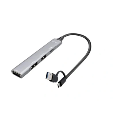 Afbeelding van i tec USB C/USB A Metal HUB 1x 3.0 + 3x 2.0