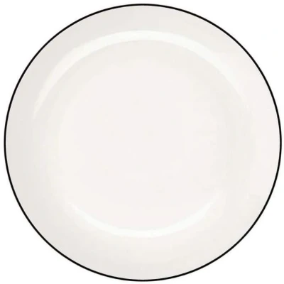 Afbeelding van ASA Á Table Ligne Noire Gebaksbordje 14,5 Cm Wit