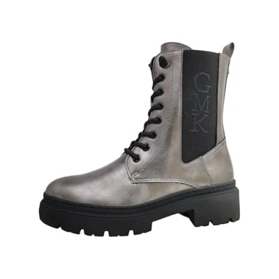 Afbeelding van MARCO TOZZI by Guido Maria Kretschmer Bottines à lacets pour femme avec fermeture éclair, Ardoise, 41 EU