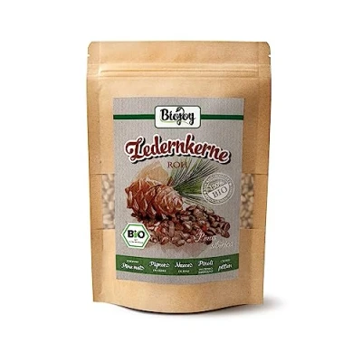 Afbeelding van Biojoy Biologische cederpijnboompitten (250 g), rauw en heel (Pinus sibirica)