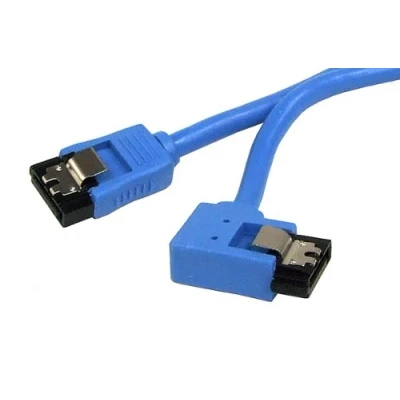 Afbeelding van SATA datakabel recht / haaks naar links rond SATA600 6 Gbit/s blauw 0,30 meter
