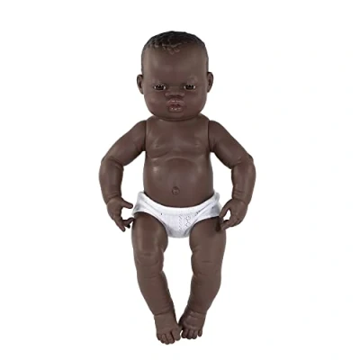 Afbeelding van Miniland babypop afrikaans meisje 40 cm