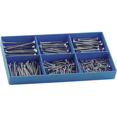 Afbeelding van 838516 Spaanplaatschroeven assortiment 200 onderdelen