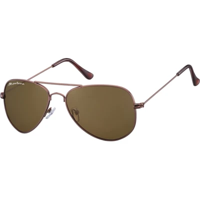 Afbeelding van Zonnebril Montana koffie met bruin glas