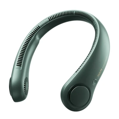 Afbeelding van Jisulife Draagbare nekventilator, oplaadbaar, handsfree, bladloos, 4000 mAh, werkt op batterijen, hoofdtelefoonontwerp, bureauventilator met USB voeding, 78