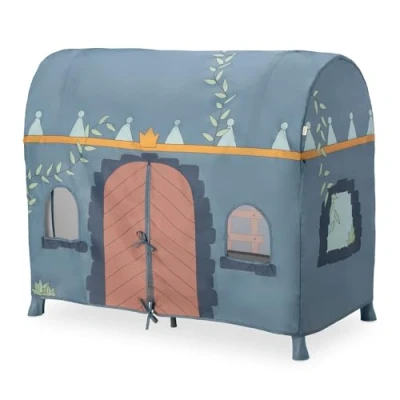 Afbeelding van hauck Kindertent, babybox, speeltent voor babyreiswieg met deuren en ramen, stoffen huis park, wieg, paleis