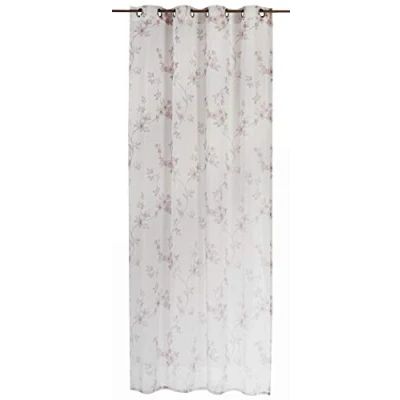 Afbeelding van Elbersdrucke Kyoto 09 afgewerkt deco polyester wit beige 255 x 140 cm