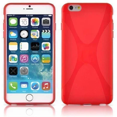Afbeelding van Cadorabo Hoesje geschikt voor Apple iPhone 6 PLUS / 6S in INFERNO ROOD Beschermhoes gemaakt van flexibel TPU silicone Case Cover